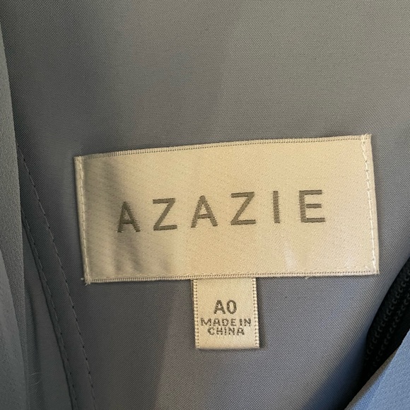 Azazie Dusty Blue Flora Dress - Picture 6 of 7